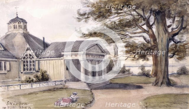 Skärva mansion, Blekinge, 10 July 1869. Creator: Fritz von Dardel.