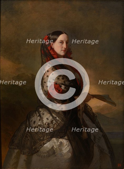 Grand Duchess Maria Nikolaevna of Russia (1819-1876), Duchess of Leuchtenberg, ca 1856-1857.