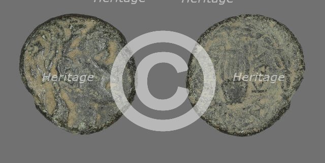 Coin Depicting the God Apollo, about 88-50 BC. Creator: Unknown.