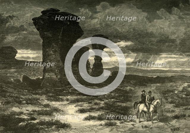 'Dial Rock, Red Buttes, Laramie Plains', 1874. Creator: John Filmer.