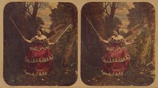 Woman on a swing, about 1860. Creator: Joseph John Elliott.