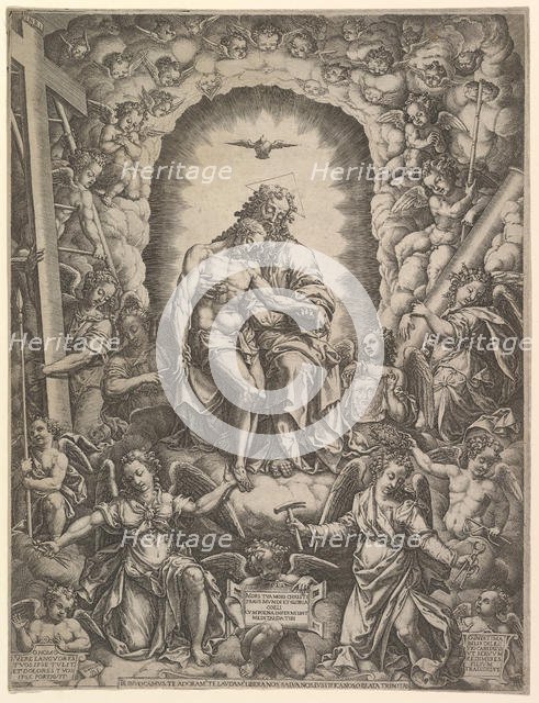 The Trinity, 1576. Creator: Giorgio Ghisi.