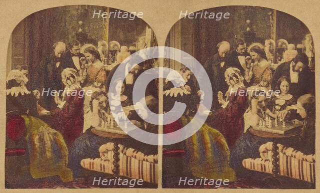 Evenings at Home., about 1865. Creator: Joseph John Elliott.