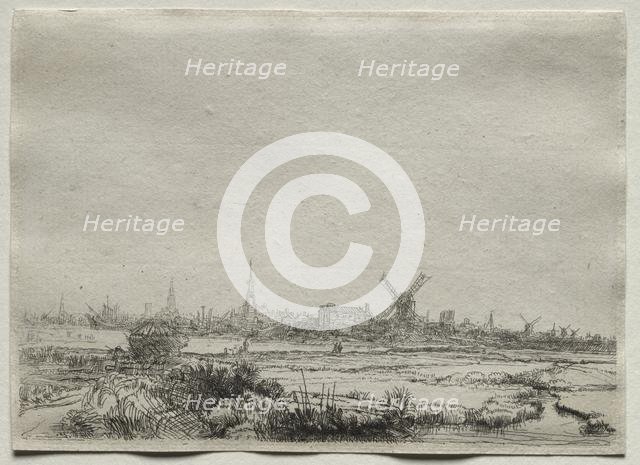 Copy of View of Amsterdam from the North West, 1700s. Creator: Unknown.