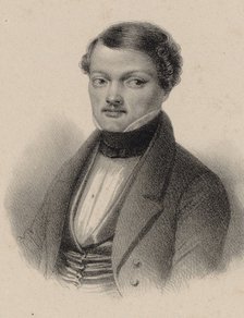 Portrait of the opera singer and composer Gilbert-Louis Duprez (1806-1896).