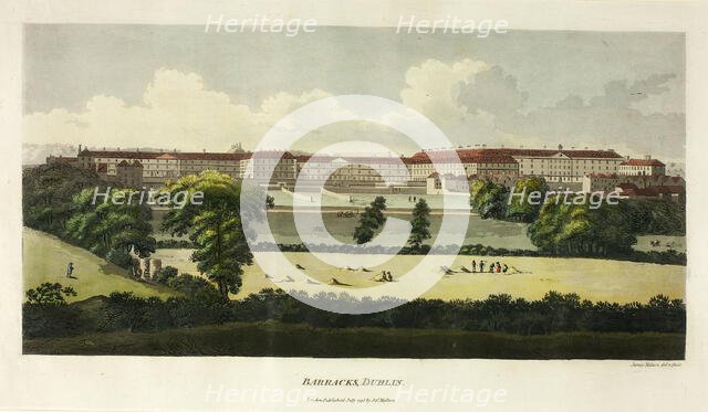 Barracks, Dublin, published July 1795. Creator: James Malton.