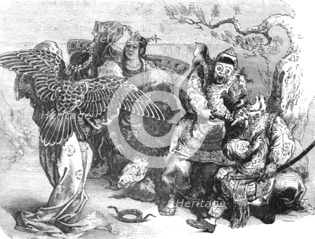 'Actors and Ballet-Girls of the Mikado's court; A European Sojourn in Japan', 1875. Creator: Unknown.