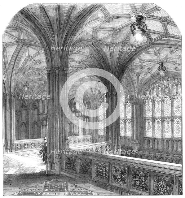 The New Houses of Parliament: The Peers' Staircase, 1857. Creator: Unknown.