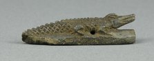 Amulet of a Crocodile, Egypt, New Kingdom-Third Intermediate Period (about 1500-664 BCE). Creator: Unknown.