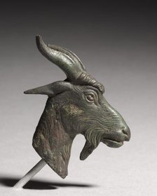 Head of a Goat, 300-100 BC. Creator: Unknown.