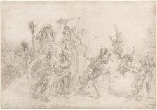 Pilgrims Returning from the Feast Day of the Madonna dellArco, 1827. Creator: Léopold Robert (Swiss, 1794-1835).