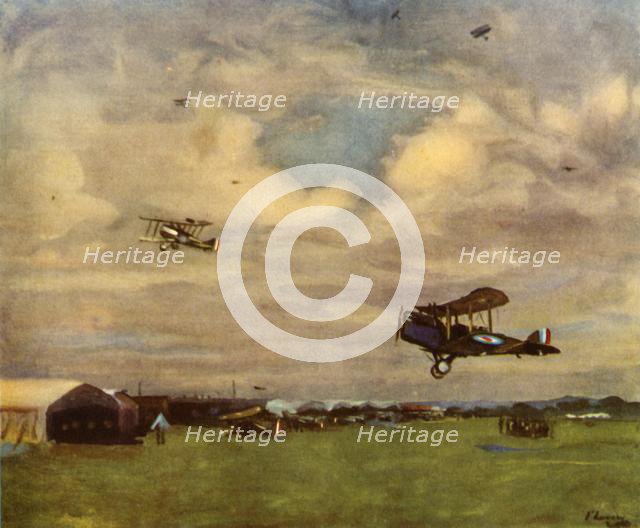 'An Aerodrome in 1918', (1944).  Creator: Sir John Lavery.