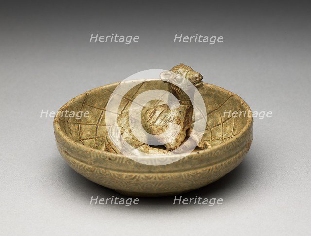 Greenware burial figure of animal in a pen, late 3rd century-4th century. Artist: Unknown.