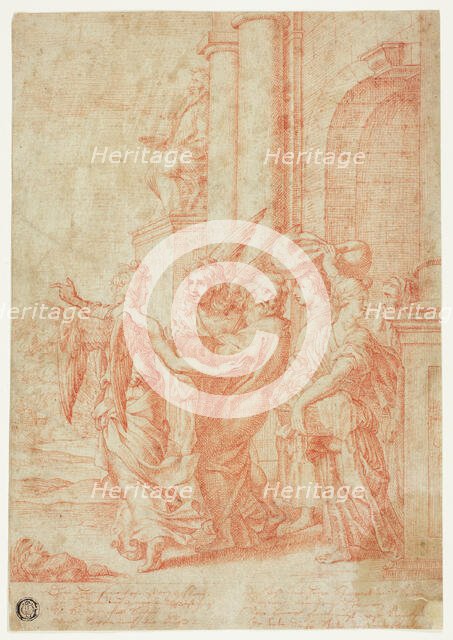 Lot and His Family Led Out of Sodom, n.d. Creator: Unknown.