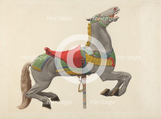 Carousel Horse, c. 1941. Creator: John W Kelleher.