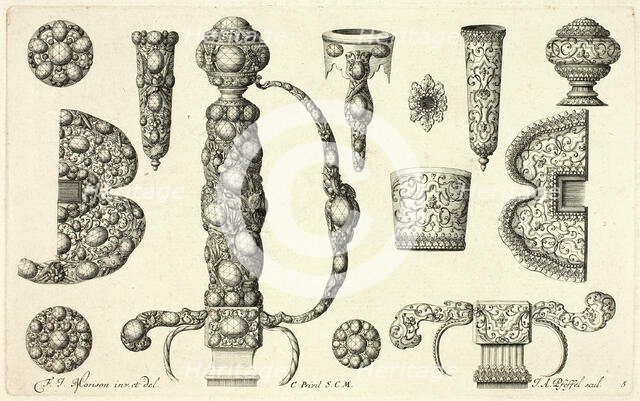 Designs for Jewelry, before 1697. Creator: Johann Andreas Pfeffel.