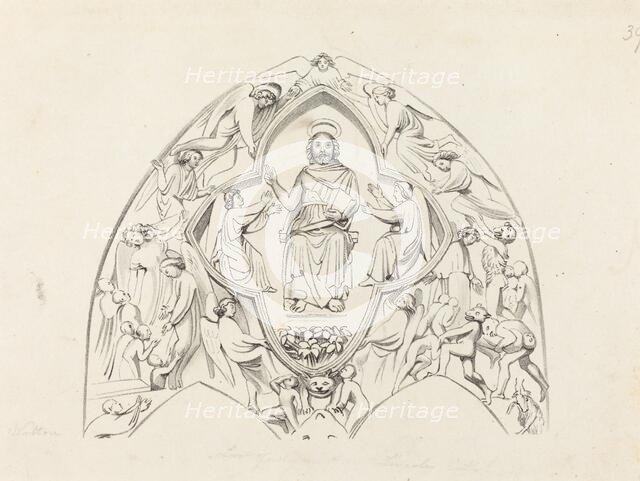 Last Judgment, Lincoln Cathedral, published 1829. Creator: W Walton.
