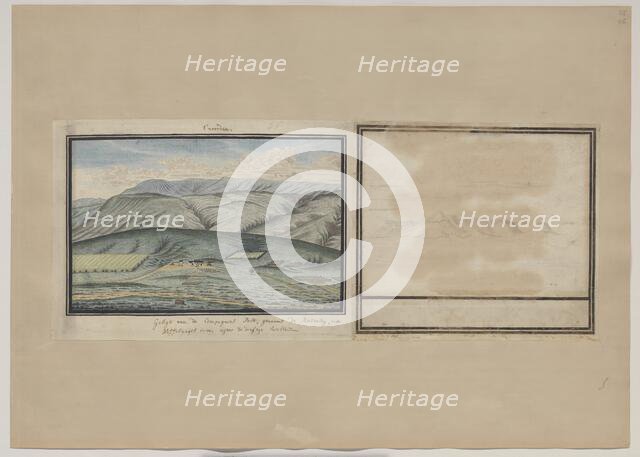 The Dutch East India Company’s post Rietvlei, near Swellendam, seen from the south, 1777-1778. Creators: Robert Jacob Gordon, Johannes Schumacher.