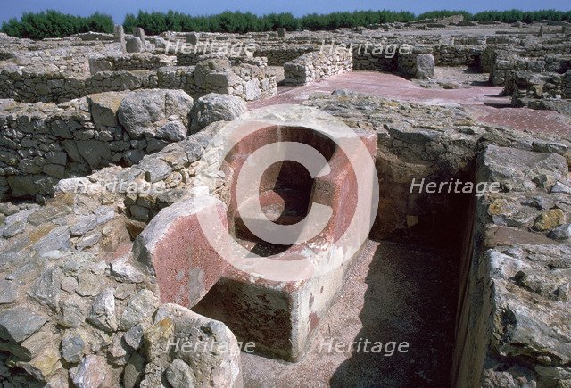 Bath in a Punic Town, 5th century. Artist: Unknown