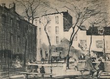 'La Place Du Tertre An untouched village square.', c1927, (1927). Artist: Henry Franks Waring.