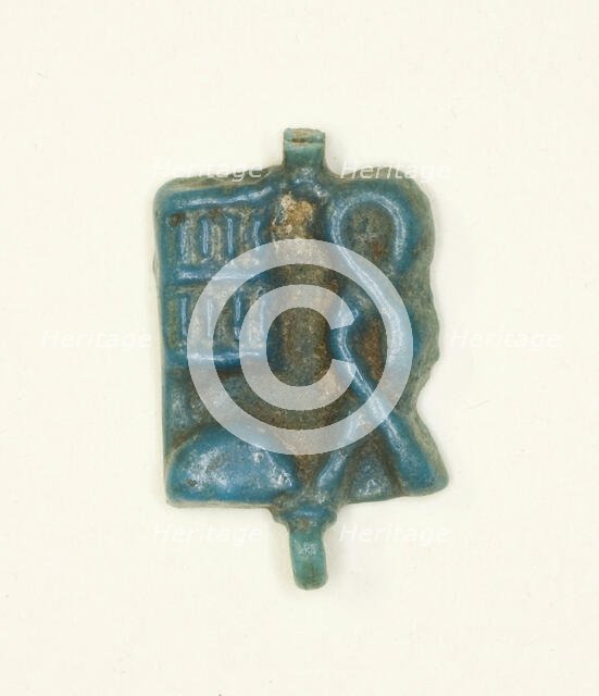 Plaque Amulet with the Name of the God Ptah, Egypt, Third Intermediate Period, Dynasty 21-25... Creator: Unknown.