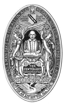 The Seal of the National Shakspeare Committee, 1864. Creator: Unknown.