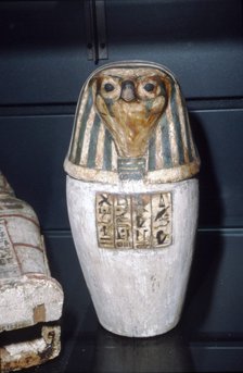 Osiris Canopic Jar, 22nd Dynasty, c1550BC-1069 BC. Artist: Unknown.