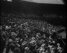 Large Crowd Watching a Tournament in Wimbledon Stadium, 1933. Creator: British Pathe Ltd.