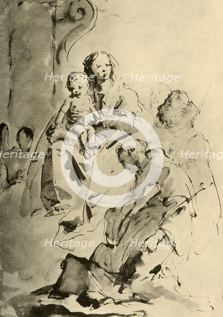'Madonna with two Saints', mid 18th century, (1928). Artist: Giovanni Battista Tiepolo.