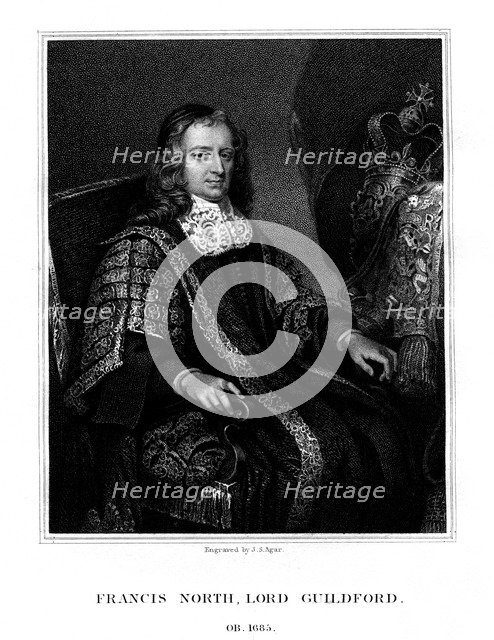 Francis North, 1st Baron Guilford, (1823).Artist: John Samuel Agar