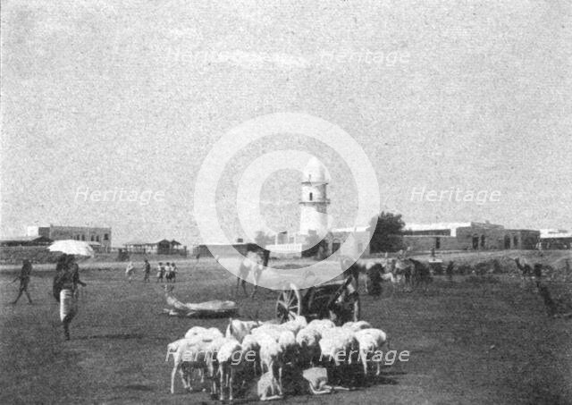 ''Place principale du village indigene de Djibouti; Le Nord-Est Africain', 1914. Creator: Unknown.