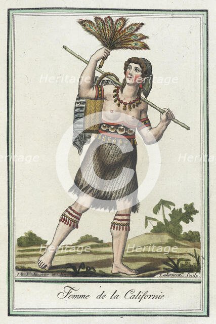 Costumes de Différents Pays, 'Femme de la Californie', c1797. Creators: Jacques Grasset de Saint-Sauveur, LF Labrousse.