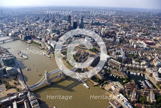Tower Bridge and the City of London, 2006. Artist: Historic England Staff Photographer.