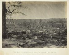 The Battle Field of Peach Tree Creek, Ga., 1864/66. Creator: George N. Barnard.