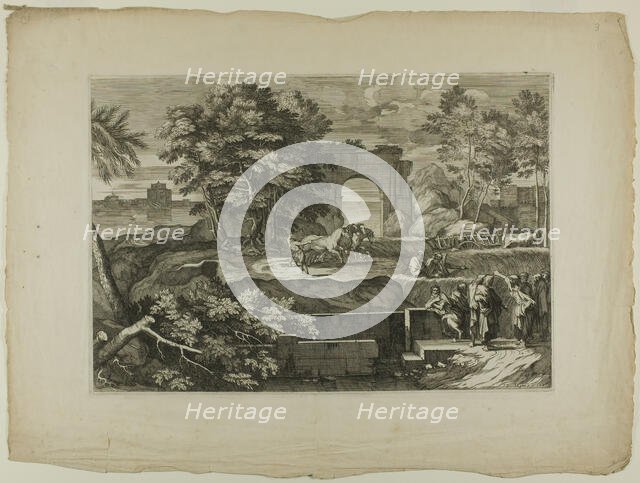 Christ and His Disciples with a Triumphal Arch in the Distance, 1668–71. Creator: Sébastien Bourdon.