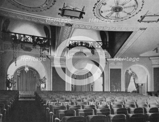 View of box and orchestra foyers from the stage, Regent Theatre, Brighton, Sussex, 1922. Artist: Unknown.