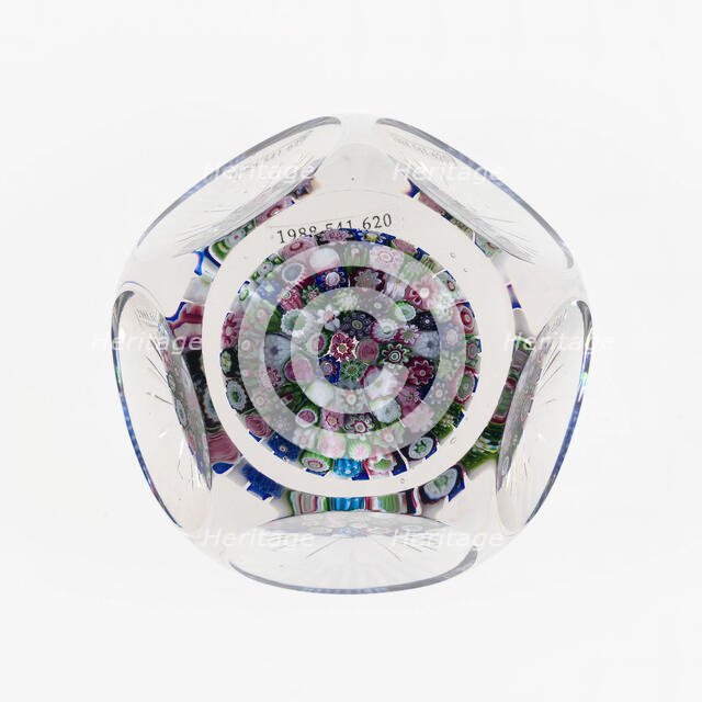 Paperweight, Clichy, c. 1845-60. Creator: Clichy Glassworks.