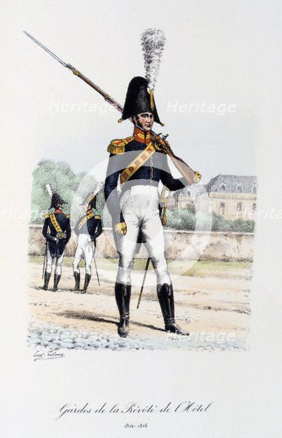 'Gardes de la Prevote de l'Hotel, Trumpeter', 1814-16 Artist: Eugene Titeux