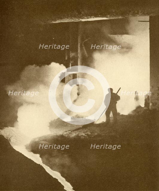 'Warm Work!', c1930. Creator: Dorman, Long & Co. Ltd.