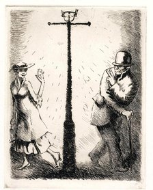 Five! - "Two!". From the Series The Seven Deadly Sins, 1923. Creator: Vasyl' Masyutin.