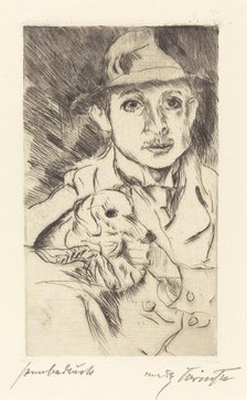 Knabe mit Hund (Boy with Dog), 1915. Creator: Lovis Corinth.