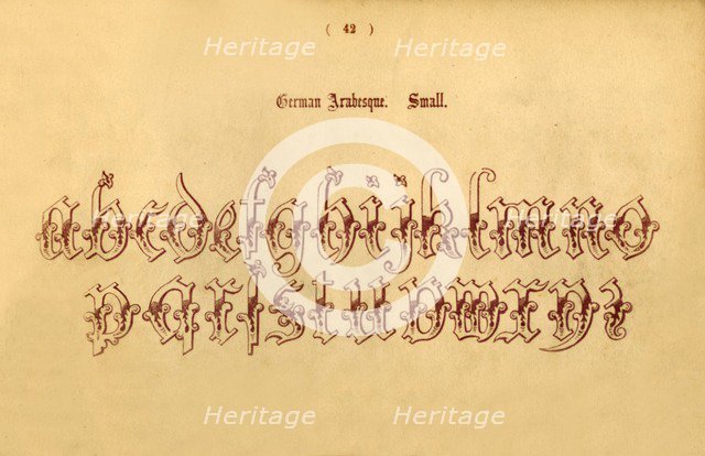 'German Arabesque. Small', 1862. Artist: Unknown.