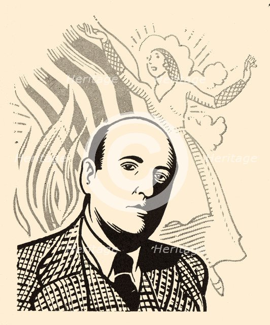 Josep Maria de Segarra Castellarnau (1894-1961). Catalan writer. Drawing, 1934.