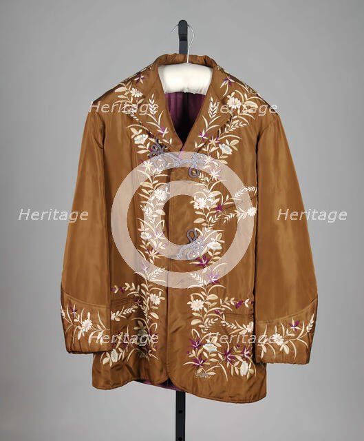 Smoking jacket, probably Japanese, 1870-79. Creator: Unknown.