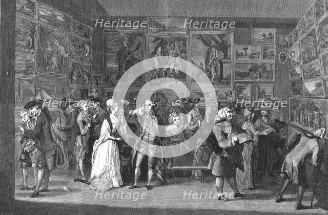 'Exhibition at the Royal Academy, Pall Mall, 1771', 1886.  Creator: Unknown.