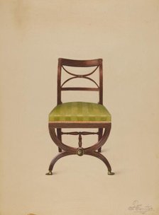 Side Chair, c. 1936. Creator: Ferdinand Cartier.