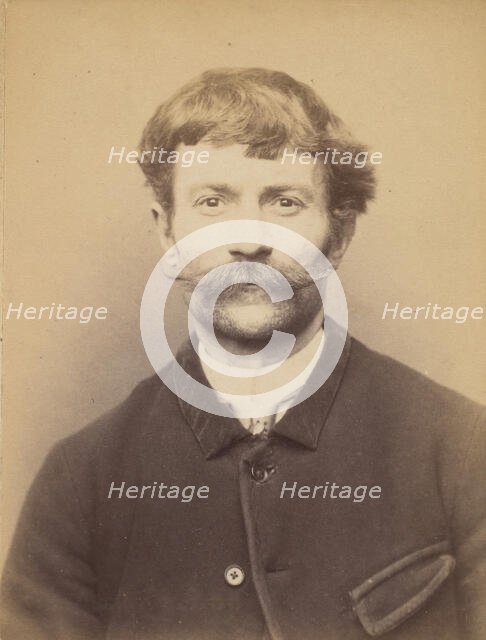 Kaision. François. 39 ans, né à Reims. Mégissier. Anarchiste. 9/3/94., 1894. Creator: Alphonse Bertillon.