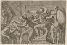 Hercules Fighting Aboard The Argonauts' Ship, ca. 1542-45. Creator: Leon Davent.