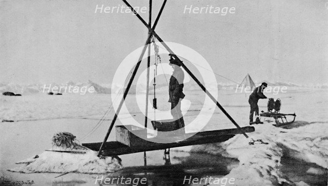 'Deep-Water Temperature. Up with the Thermometer. 12 July, 1894', 1894 (1897). Artist: Unknown.