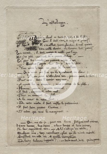 The Ploughman and his Horse. Creator: Charles Meryon (French, 1821-1868).